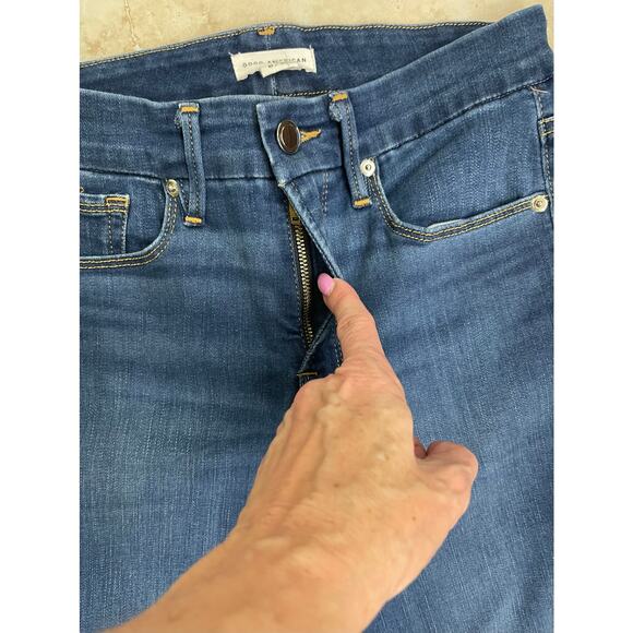 Good American size 6 28 crop Jean rolled cuff denim jeans - Picture 3 of 4